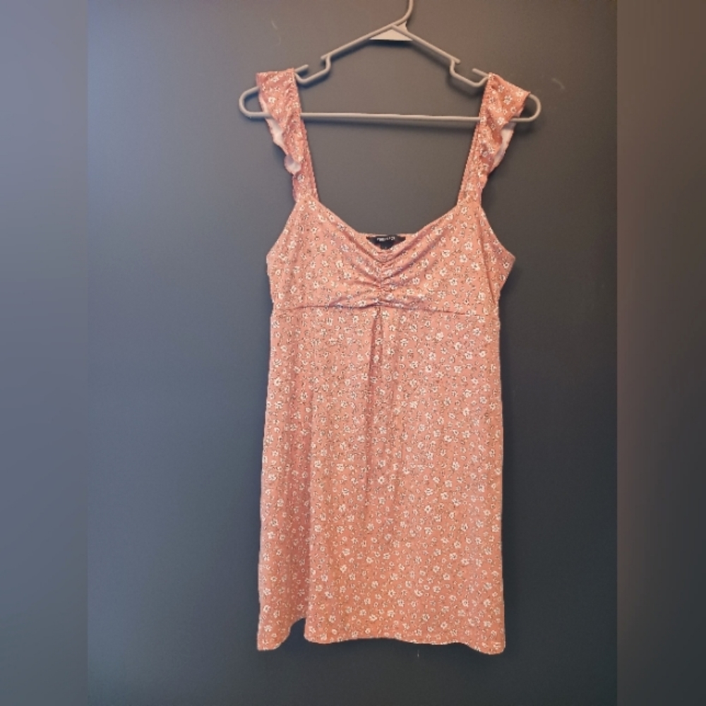 Forever 21 light pink floral dress Large